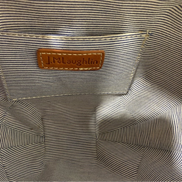 J.McLaughlin Romina Wicker Crossbody Bag Purse Woven Vacation Resort Coastal - Picture 7 of 10